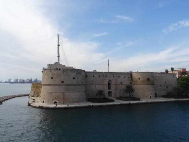 The castle in Taranto, in Puglia, Italy