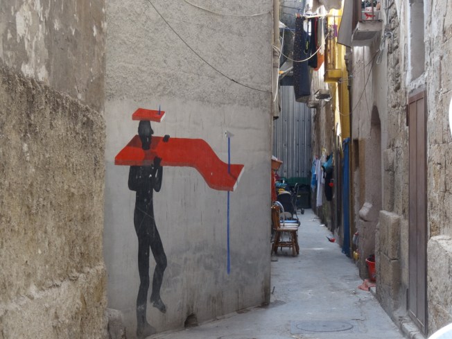 The old city in Taranto in Puglia, Italy