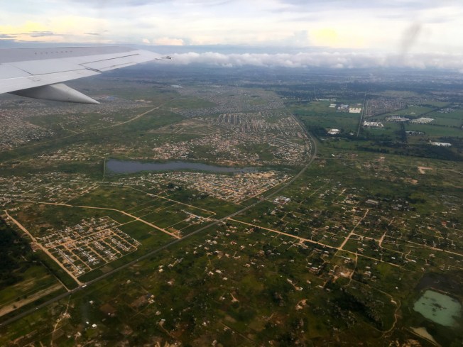 Our approach into Bulawayo in Matabeleland, Zimbabwe