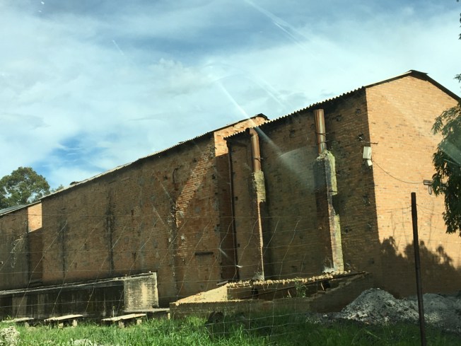Tobacco barns on the dirt road that leads to Wild is Life, the animal sanctuary outside Harare, Zimbabwe
