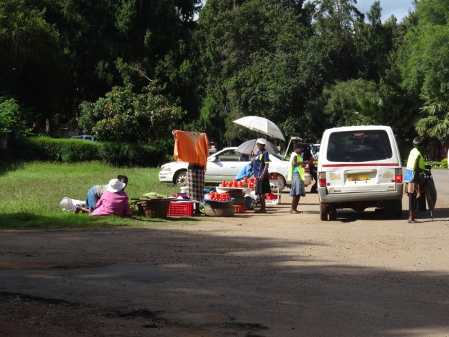 Street vendors in Harare, Zimbabwe