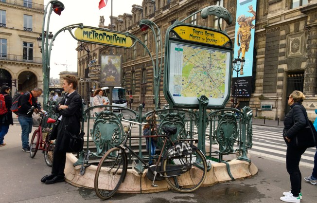 Metro station in Paris, France