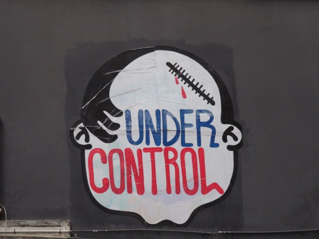 Street art seen in Naples, Italy in October 2016