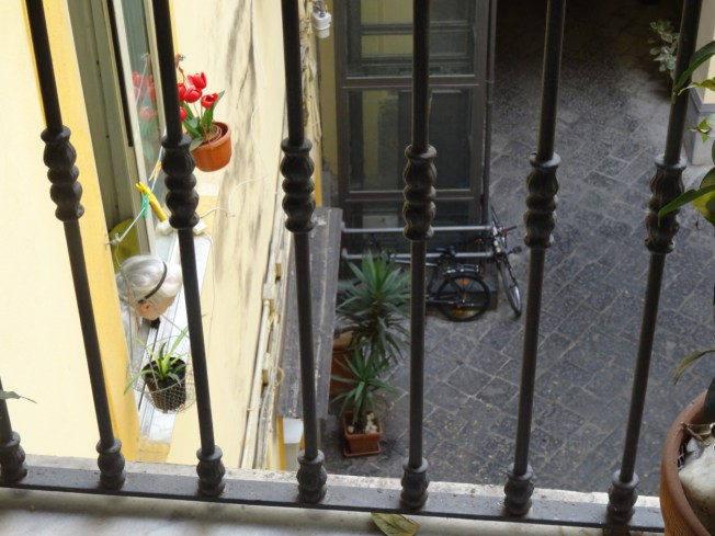 Eyes watching in Naples, Italy