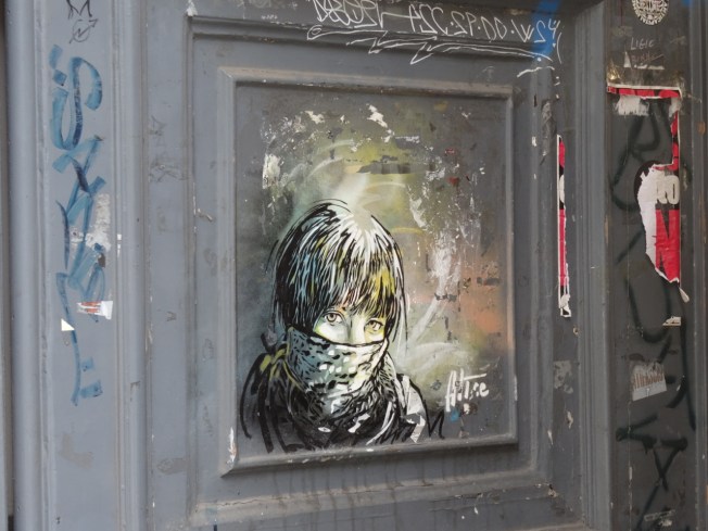Street art seen in Naples, Italy in October 2014