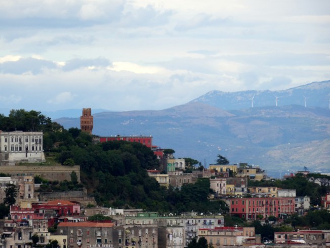 The eye-catching 'La Torre di Rò' (Torre del Palasciano) in Naples, Italy