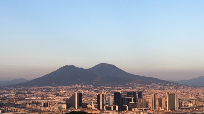 Vesuvius overlooks Naples, Italy