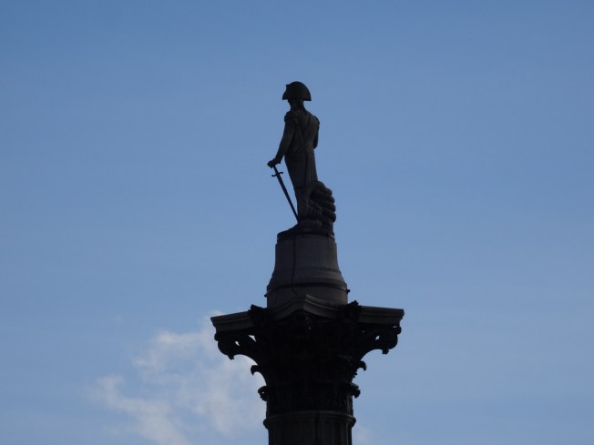 Nelson's column in Trafalgar Square, London