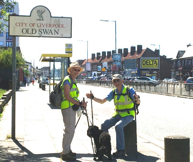 Tom and Jane Benyon, and Moses - ZANE walk 2017