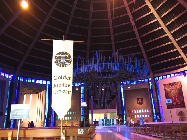 In the Metropolitan Cathedral of Christ the King in Liverpool, England