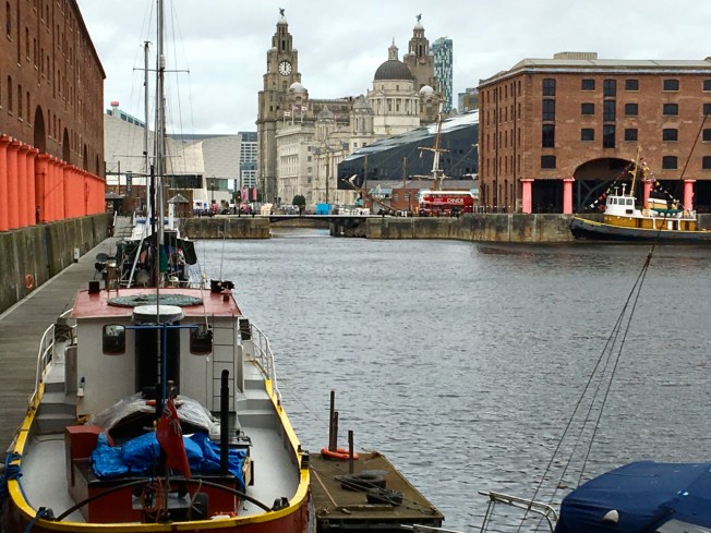The docks in Liverpool, England