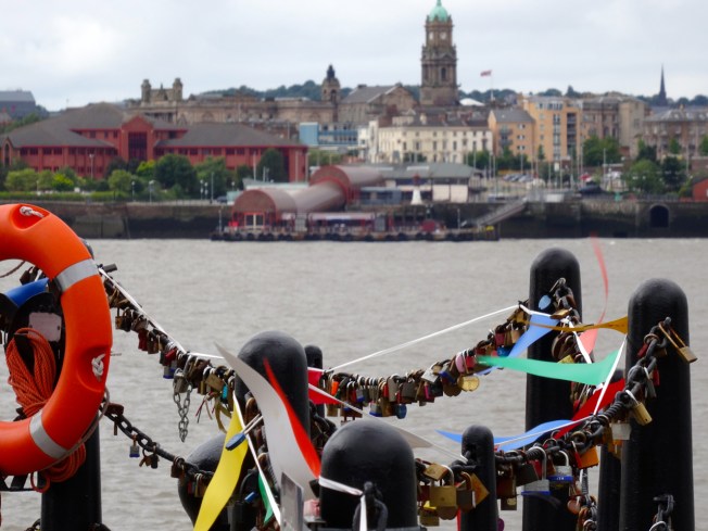 Down by the docks in Liverpool, England