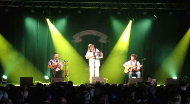 Yves Lambert Trio going Rasta at Sidmouth Folk Week 2017