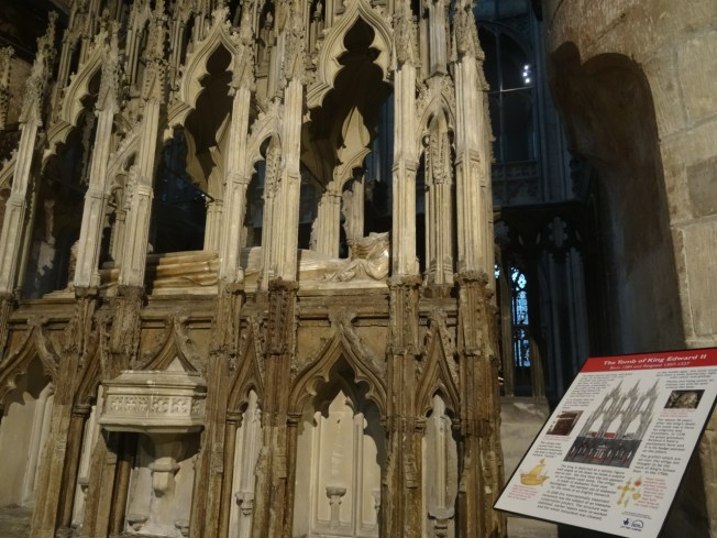 The tomb of Edward II in Gloucester Cathedral, England