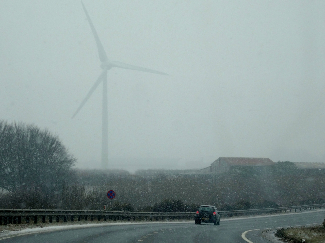 The cold breath of Storm Emma reaches Cornwall