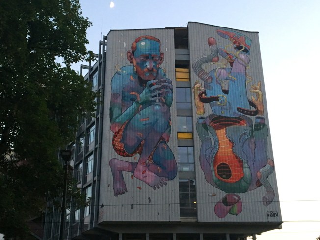 Street art by Aryz in Turin, Italy