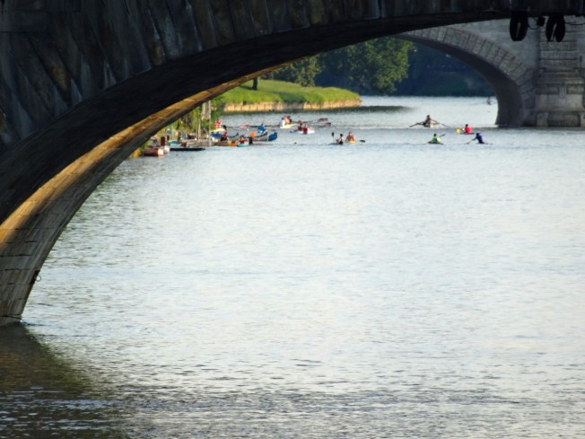 The Po River in Turin, Italy