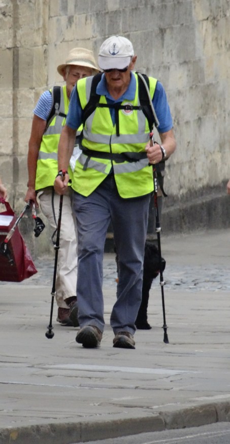 Not far now - Tom and Jane Benyon near the end of their walk for ZANE (Zimbabwe a National Emergency)