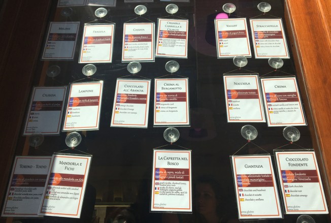 Turin, Italy: the day's choices at 'L'Essenza del Gelato - Pierbruno Malata'