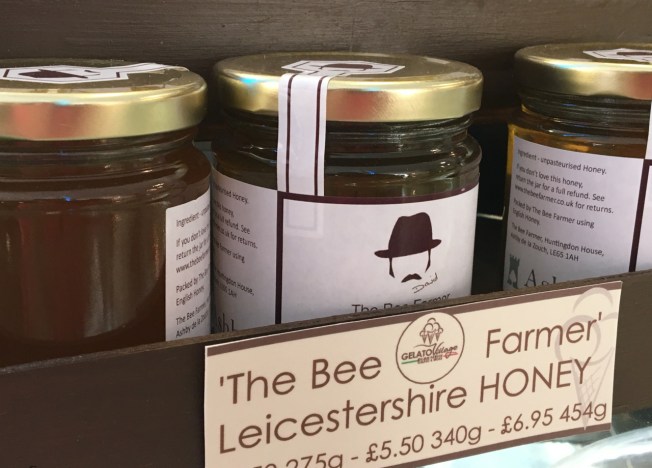 The honey used by Gelato Village in Leicester, England