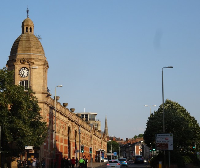 Leicester train station, England