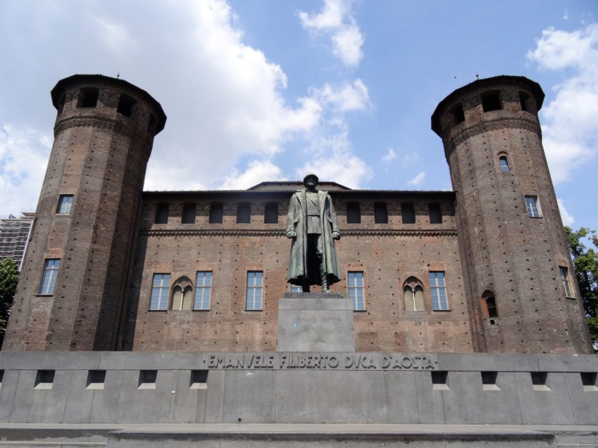 Fascist monument to Emanuele Filiberto Duca d'Aosta, Piazza Castello, Turin, Italy