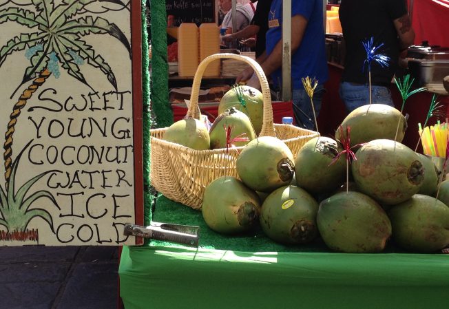 Fresh food in Camden Lock Market's West Yard
