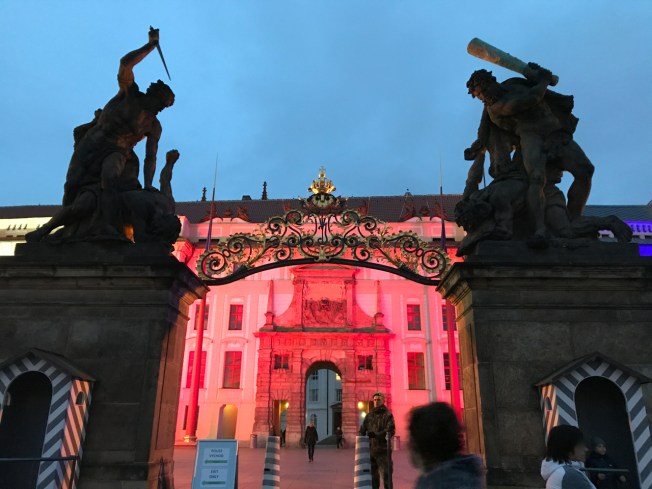 The gates to Prague Castle