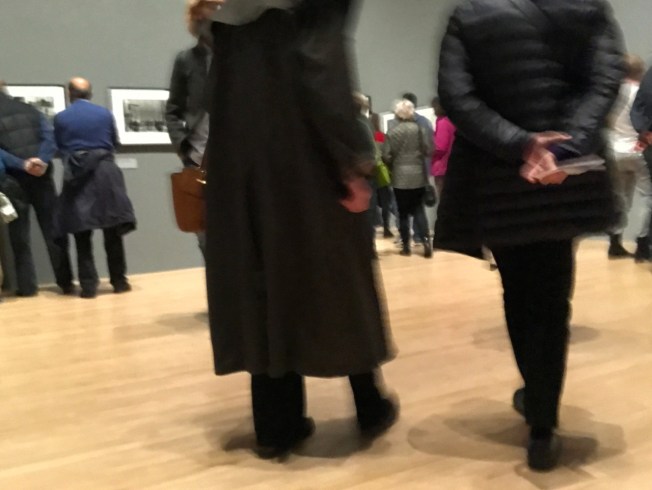 The crowd at the Don McCullin Exhibition at the Tate Britain in London - on until 6 May 2019