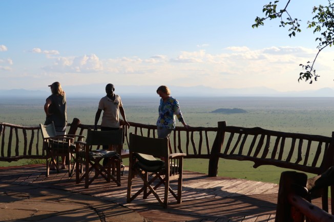 The view from Lions Bluff Camp, Kenya