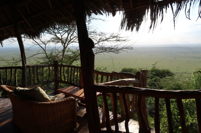 The view from Lions Bluff Camp, Kenya