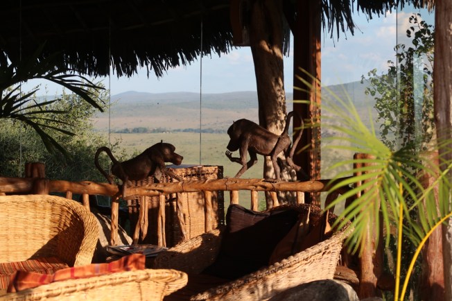 The verandah at Lions Bluff Lodge, Tsavo, Kenya