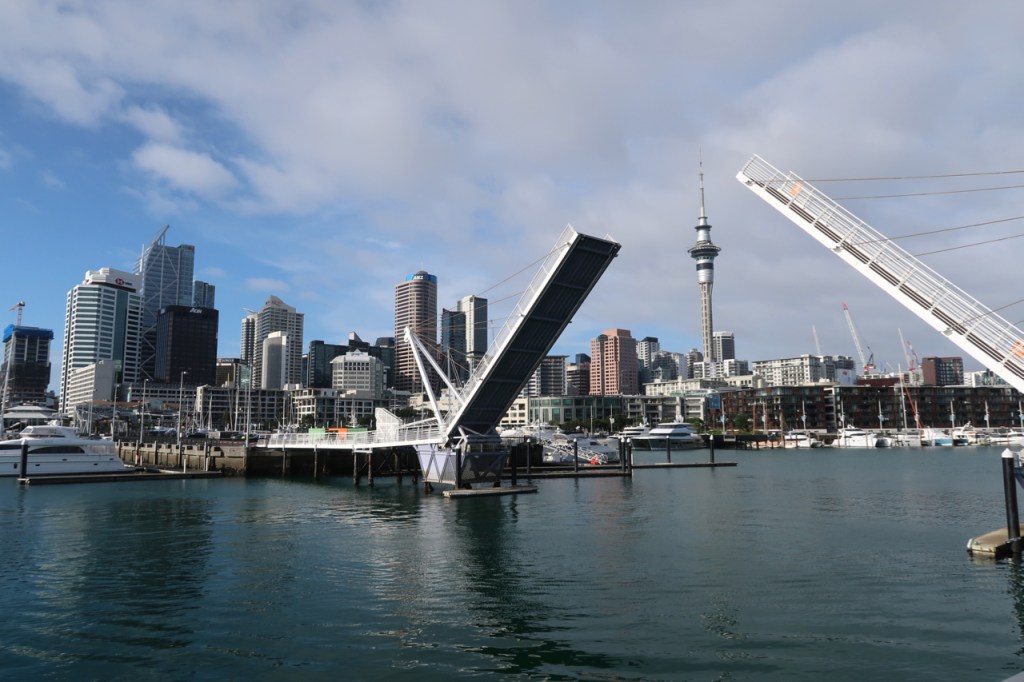 View from the Wynyard Quarter towards Auckland Central Business District (CBD)